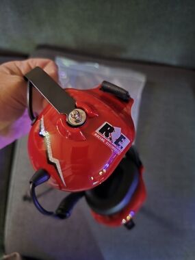 Red Electronic Ear Protection Headset